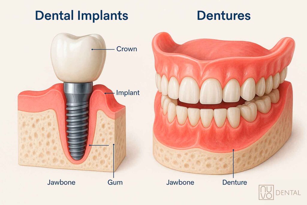 Dental Implants vs Dentures